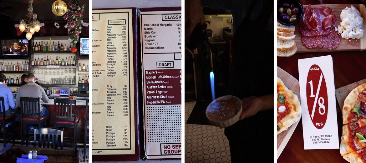 1/8 Pizza Pub Menu
