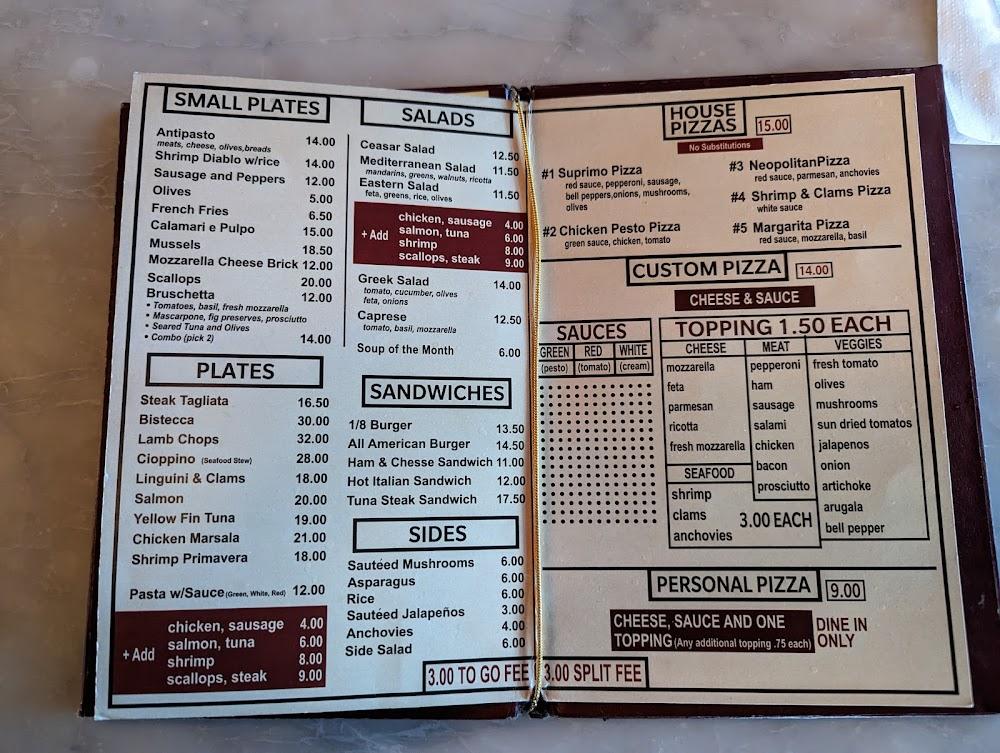 1/8 Pizza Pub Menu image 2